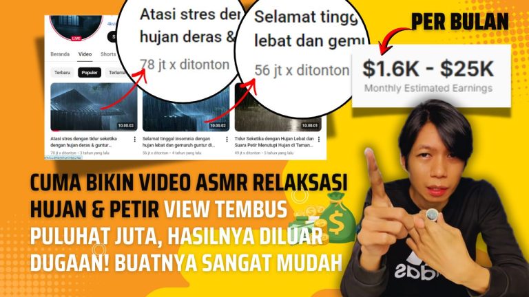 Cara Membuat Video Ai: Relaksasi Hujan dan Petir Pemandangan Rumah Gubuk di Tengah Hutan